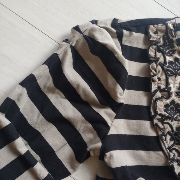 Mustard Pie EUC Holiday Top, Skirt, Triple Ruffle Leggings, dot Mesh Leggings - Picture 5 of 15